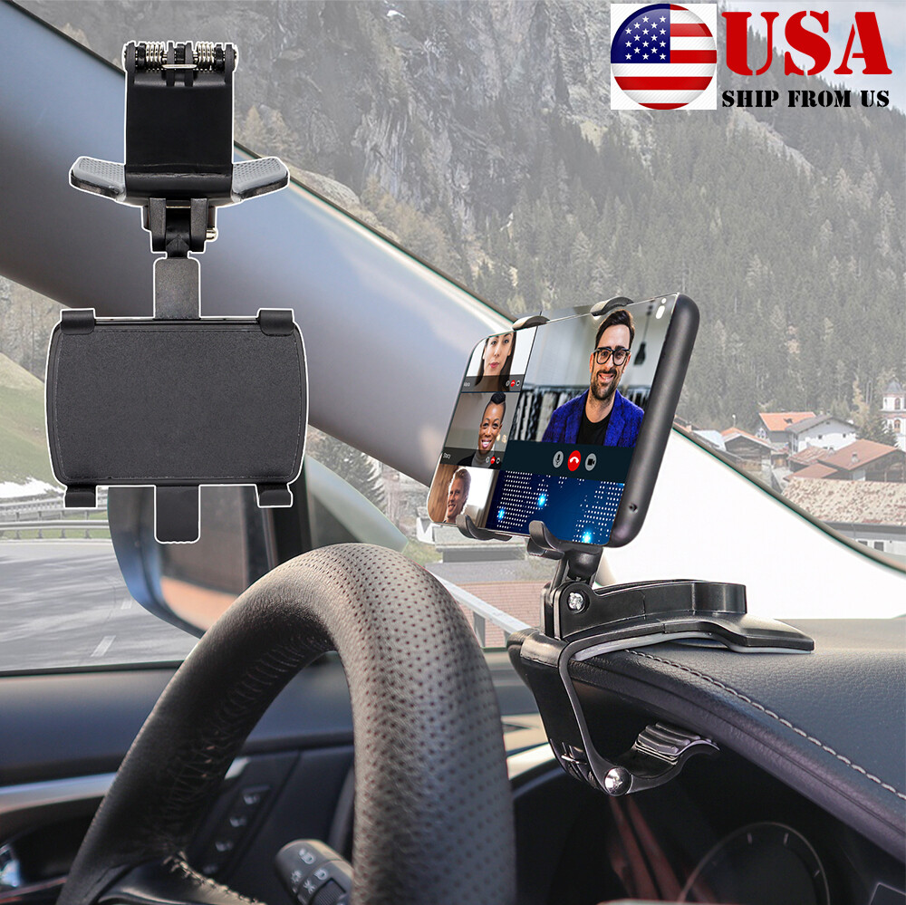 Universal Cell Phone Mount Car Dashboard 360° Stand Holder Cradle Clip on GPS'
