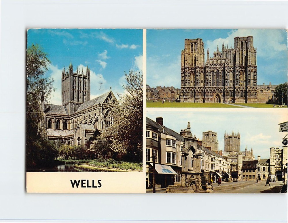 Postcard Scenes & Views Wells England
