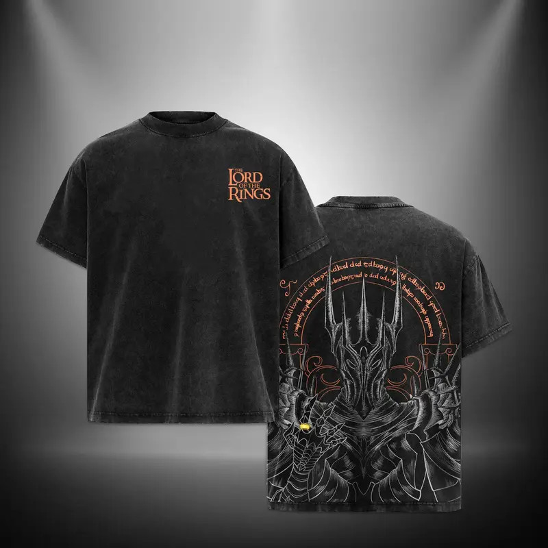Lord Sauron Lord of the rings Retro Vintage Menswear Gift movie fans Top Apparel