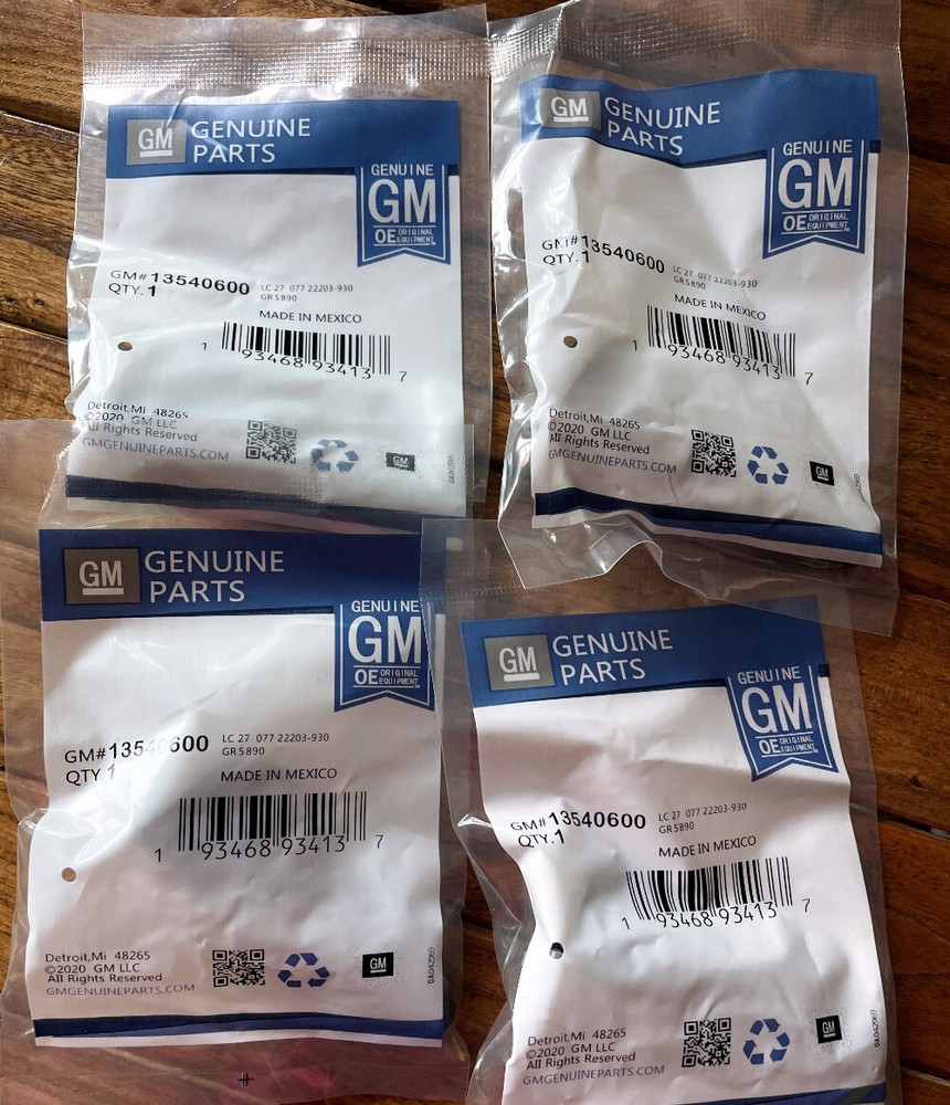 4-Pack OEM 13540600 TPMS Sensors for Buick Cadillac Chevrolet
