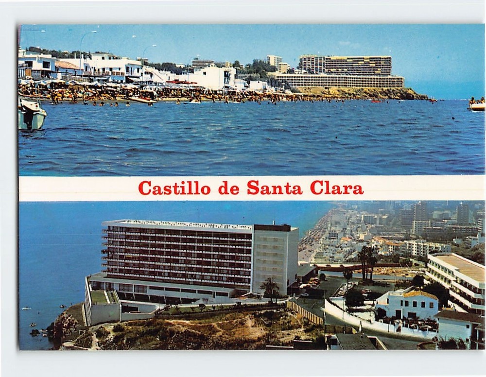 Postcard Castillo de Santa Clara Torremolinos Costa del Sol Spain