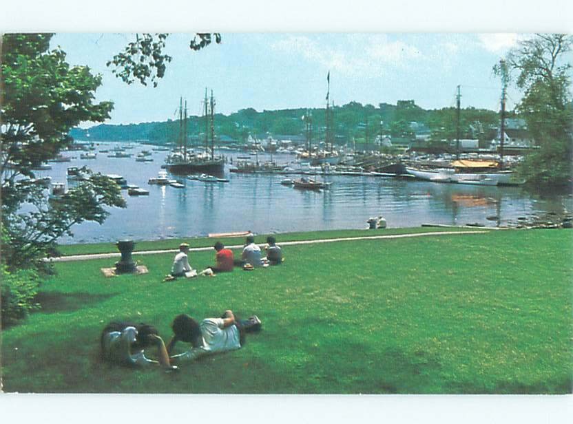 1980's BOAT SCENE Camden - Near Belfast & Rockport & Rockland Maine ME AF4526