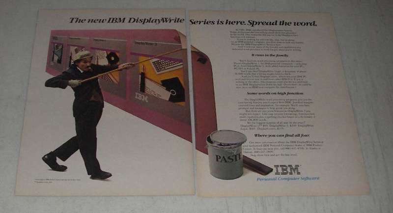 1984 IBM DisplayWrite Computer Software Ad