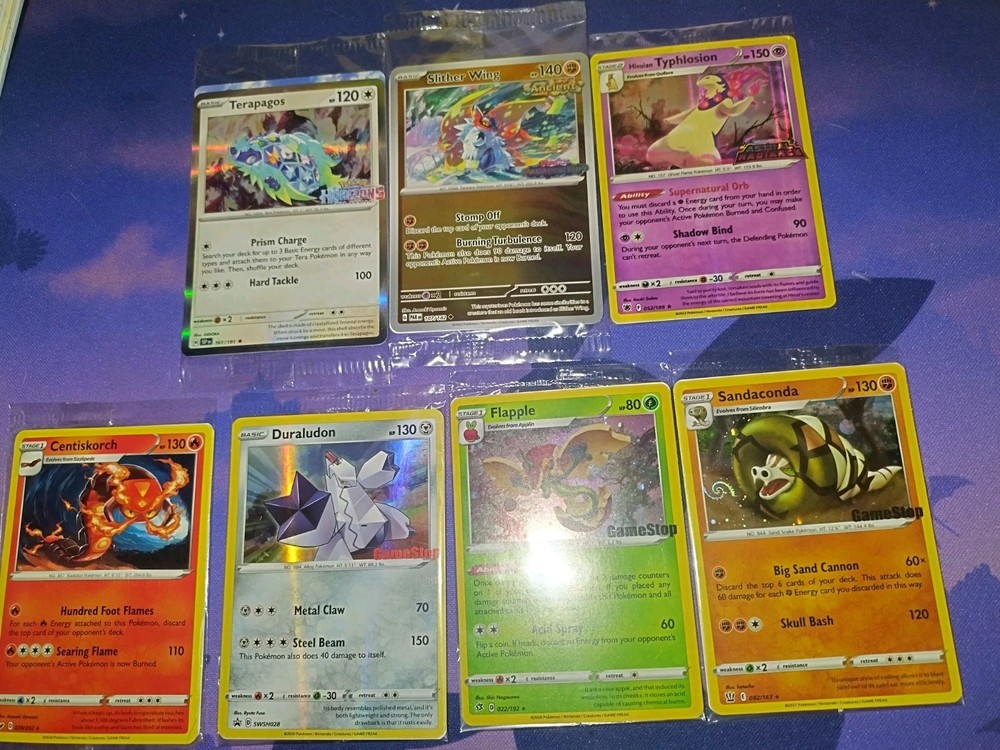 Pokemon GameStop Stamped Promo Lot Of 7 Sealed Promos 2020-2024