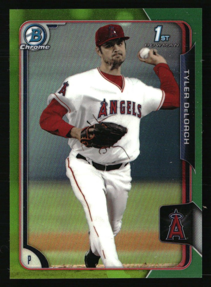 Tyler DeLoach 2015 Bowman Chrome Green Refractor #BCP46 /99 Baseball Card