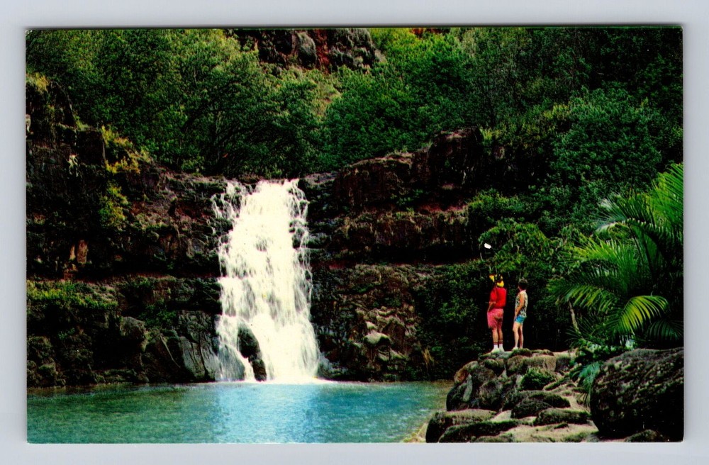 Oahu HI-Hawaii, Waimea Falls Park, Vintagecard