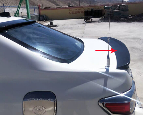 2007-2013 Toyota Corolla Sedan Black OEM Style Trunk Spoiler Wing