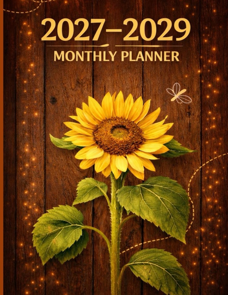 2027-2029 Monthly Planner: 3-Year Calendar With Holidays & Inspirational Quotes,