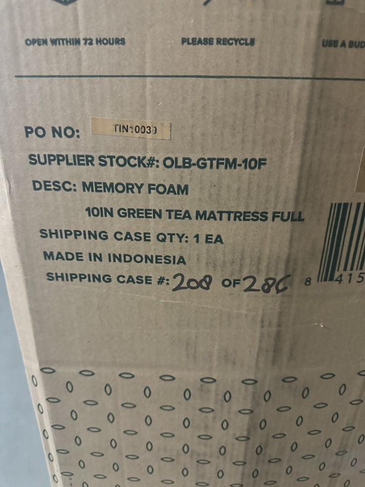 Zinus 12 Inch Gel-infused Green Tea Memory Foam Mattress, Full