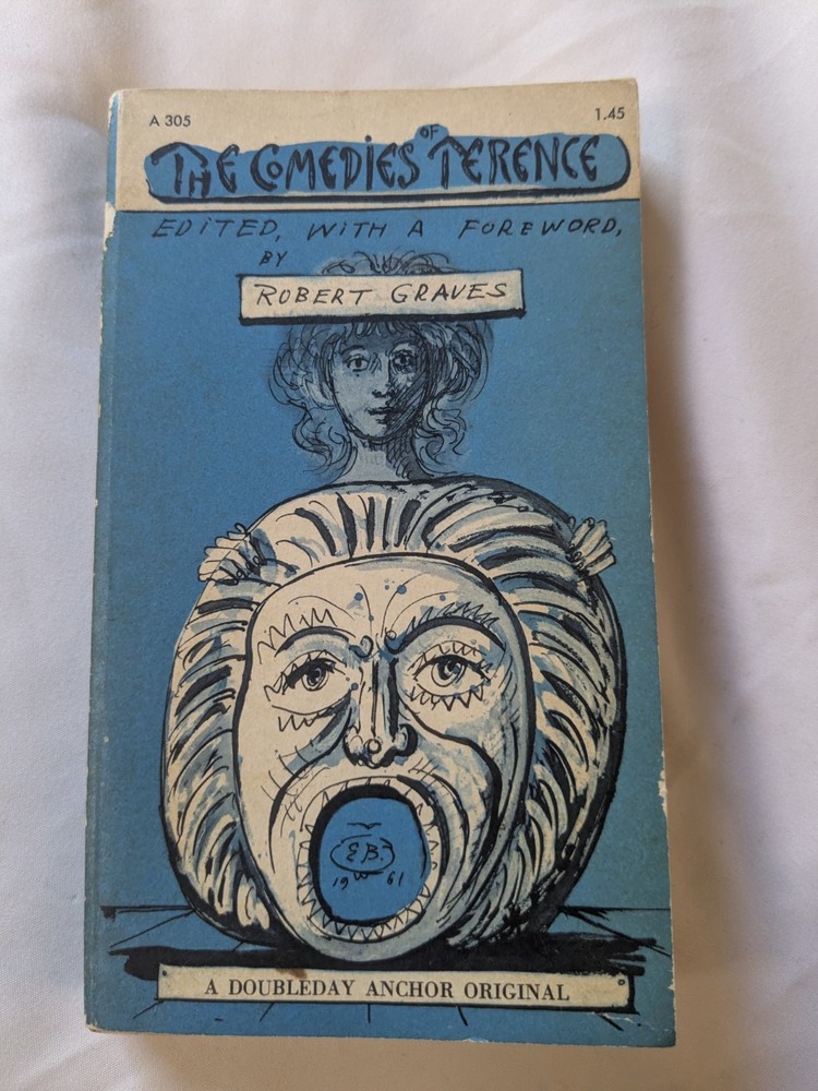 Vintage 1962 The Comedies of Terence PB Robert Graves Anchor Books
