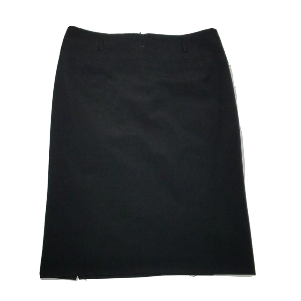 Nue Options Classy Career Skirt ~ Sz 6 ~ Black ~ Knee Length ~ Lined