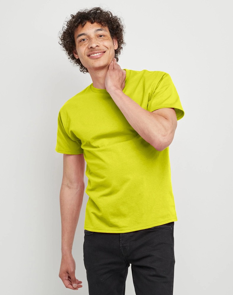 Hanes Men's T-Shirt Essentials Short Sleeve Tee 100% Cotton Crewneck MidweightOfficial Hanes Brands Store -- First Quality Authentic