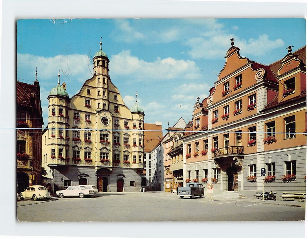 Postcard Altes Rathaus und Großzunftgebaude Memmingen Germany