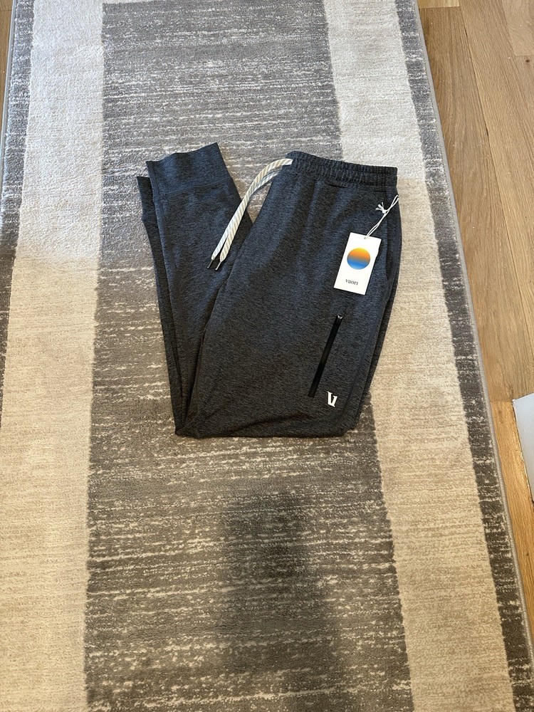 NWT Vuori Men's Sunday Performance Jogger - Charcoal Heather - Size M