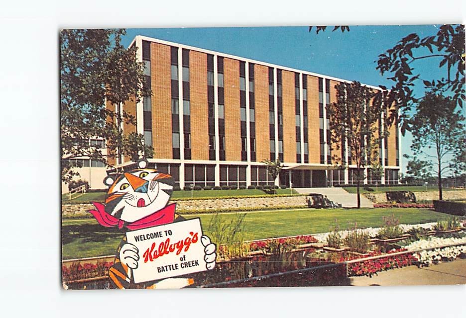 Postcard Kellogg Company Battle Creek Michigan USA