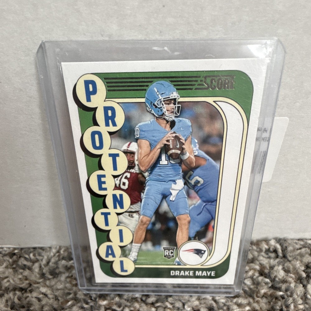 Panini 2024 Score Drake Maye New England Patriots Protential RC Insert #2