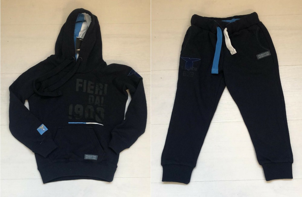 3078 Macron Ss Lazio Tracksuit Hoodie Pockets Fan Line Cotton Men 5809131