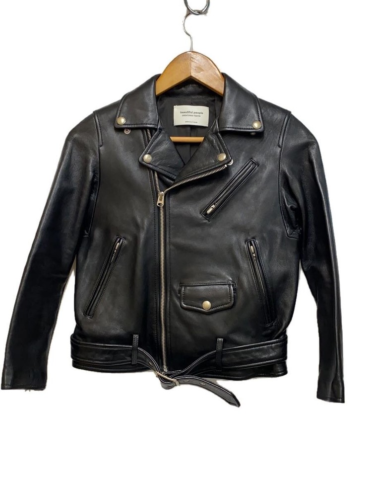 Beautiful People Double Rider Leather Jacket in Black 1306
