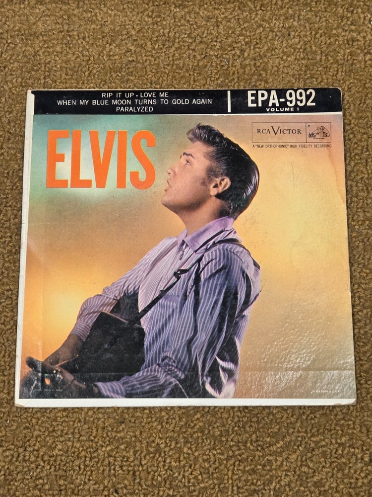 45 RPM  Elvis Presley RCA EP 992 Rip it Up / Love me + 2 VG