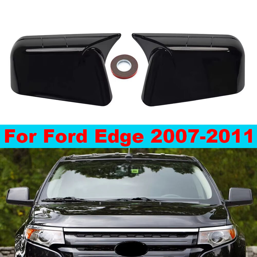 For Ford Edge 2007-2011 Rearview Side Mirror Cover Wing Cap Trim Add on Carbon