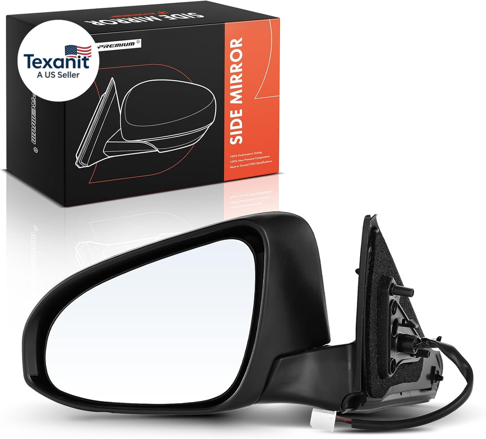 Driver Side Power Door Mirror - Compatible with Toyota Camry 2015 2016 2017 - He
