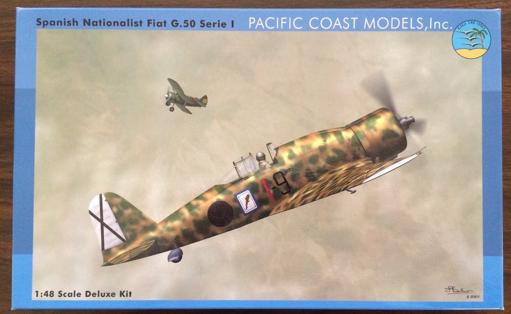 Pacific Coast Models Spanish Nationalis Fiat G.50 Series I 1:48 Scale Deluxe Kit