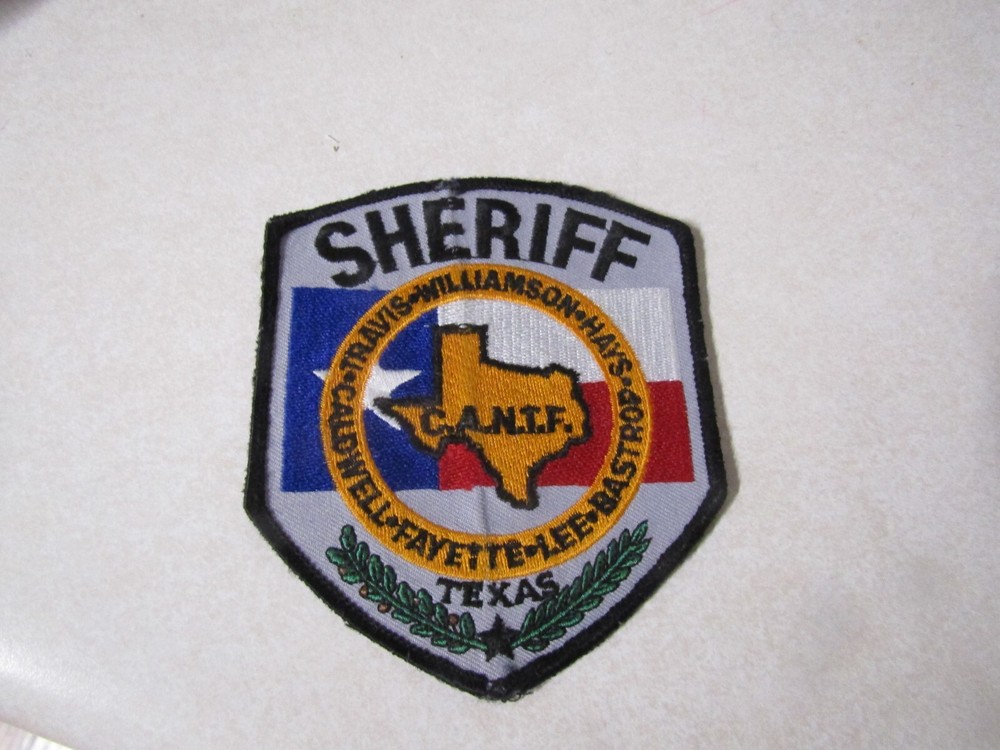 PATCH LAW ENFORCEMENT OLDER SHERIFF TEXAS CANTF TRAVIS CALDWELL BASTROP LEE HAYS