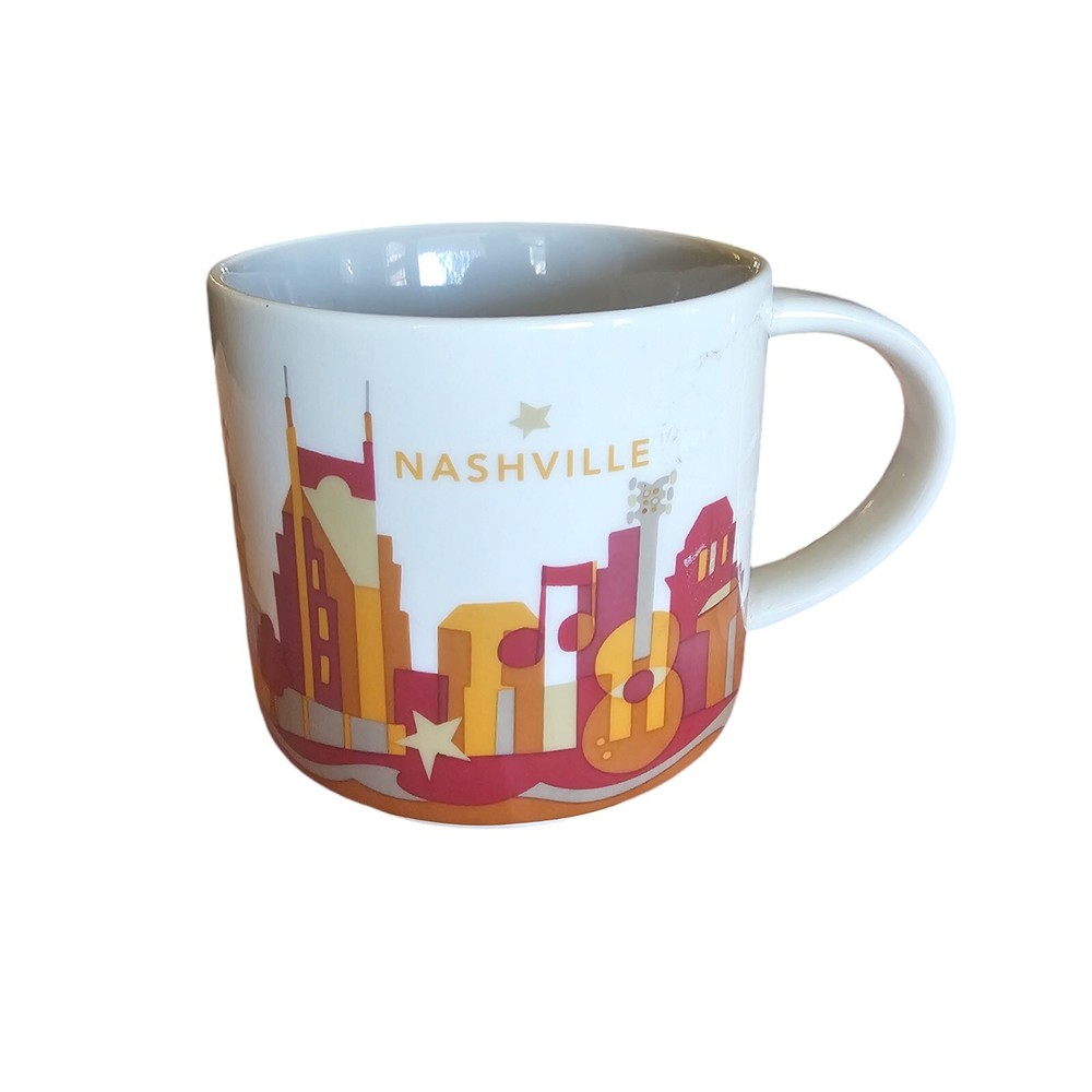 Starbucks Nashville 14oz You Are Here Ceramic Travel Mug