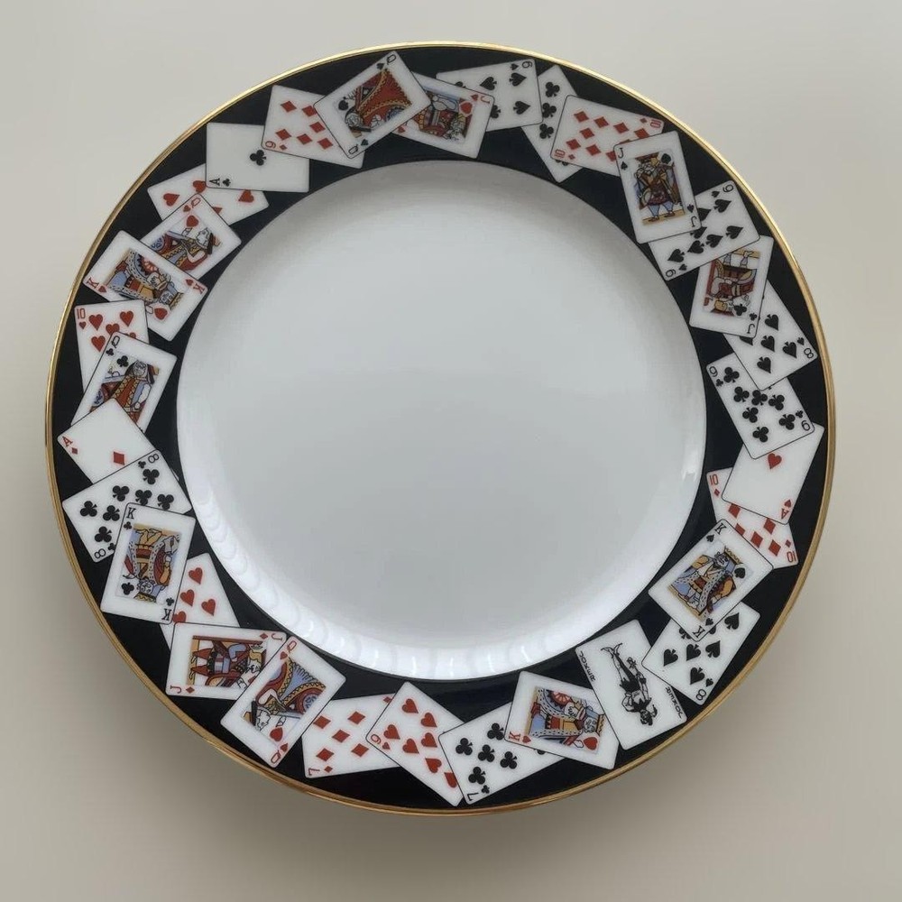 Tiffany & Co. Trump Pattern Plate Gold Trim Collectible unused