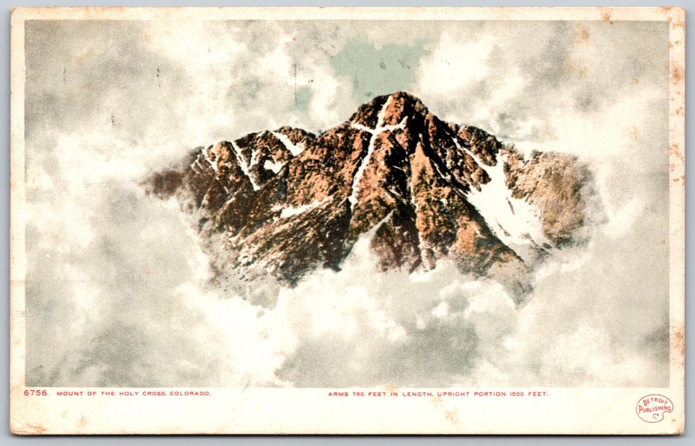 1910 Mount of the Holy Cross Colorado Detroit Publishing Co. ANTIQUE Postcard
