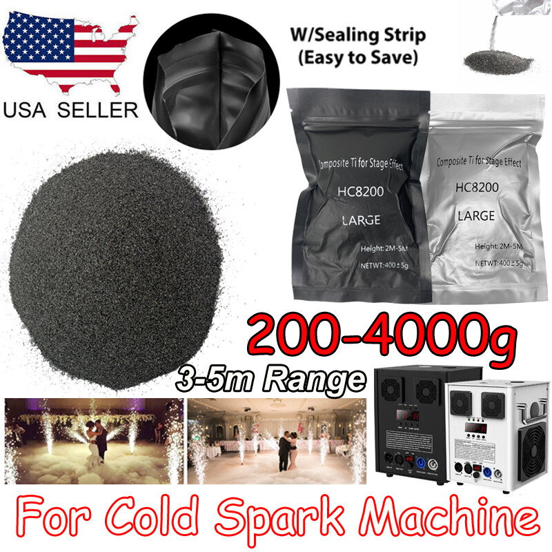 Cold Spark Machine Ti Powder 200g Bag 3-5M Range Stage Effect Outdoor&Indoor