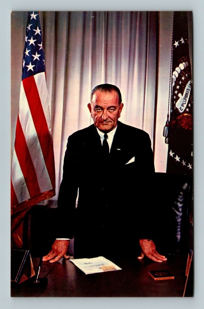 Lyndon B Johnson 36th President Of The United States Postcard