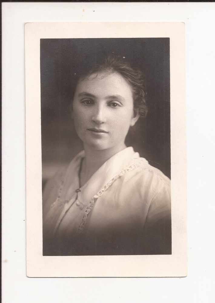 RPPC Young Woman Antique Real Photo Postcard Early 1900's