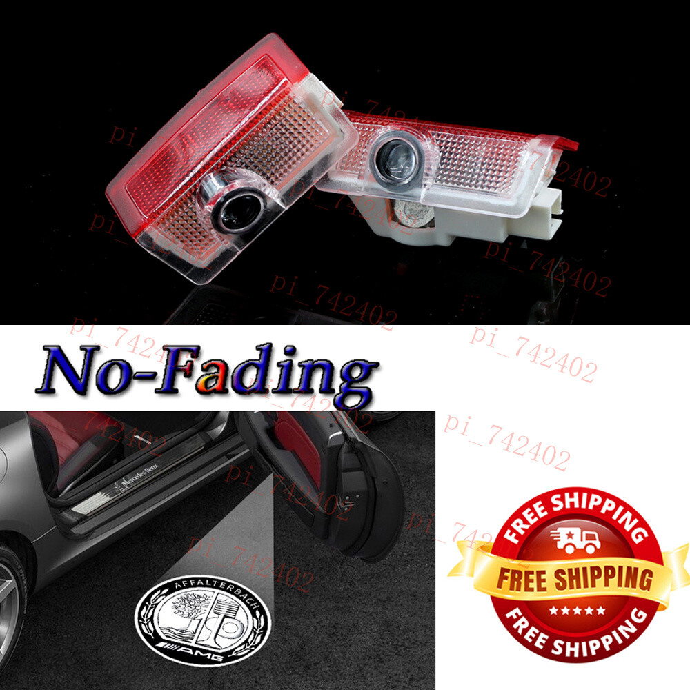 2pc Car Door Laser Projector Courtesy Shadow Light For C-CLass W205 2015-2023