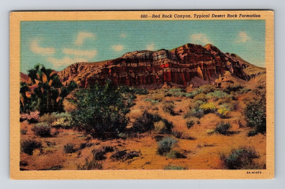 Red Rock Canyon NV-Nevada, Red Rock Canyon, Vintage Postcard