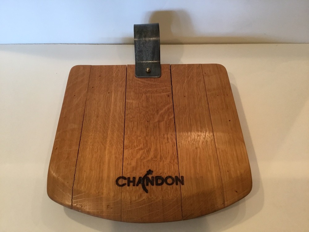 Moët & Chandon Oak Wood Wine Barrel Charcuterie Cheese Board by Bella Barrel  