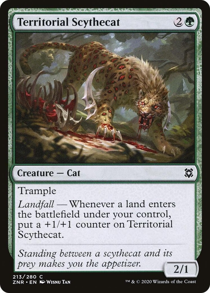 NM - Territorial Scythecat [ZNR - 213] Zendikar Rising