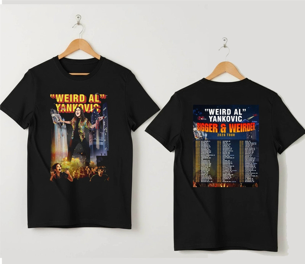 Weird Al Yankovic Bigger And Weirder 2026 Tour T-Shirt