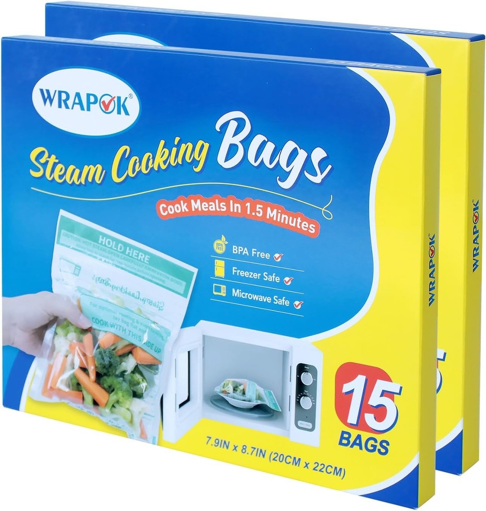 Microwave Steer Bags 30 Pa Zip Ste Vetable Cooking Bag for