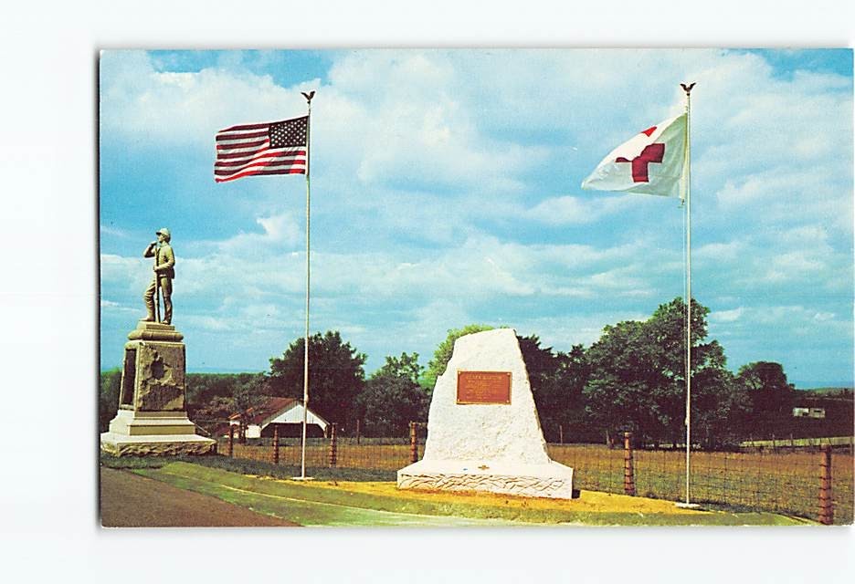 Postcard Clara Barton Monument Antietam National Battlefield Sharpsburg Maryland