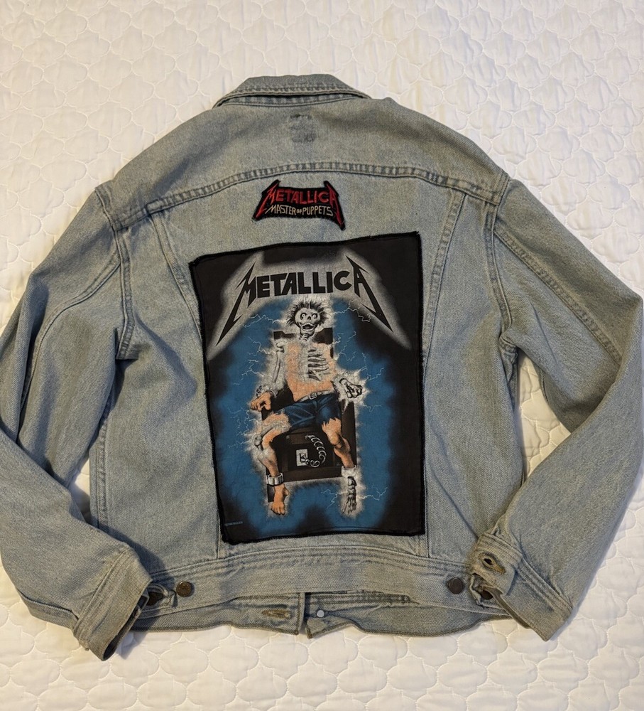 Vintage Metallica Master of Puppets Lee Jean Jacket