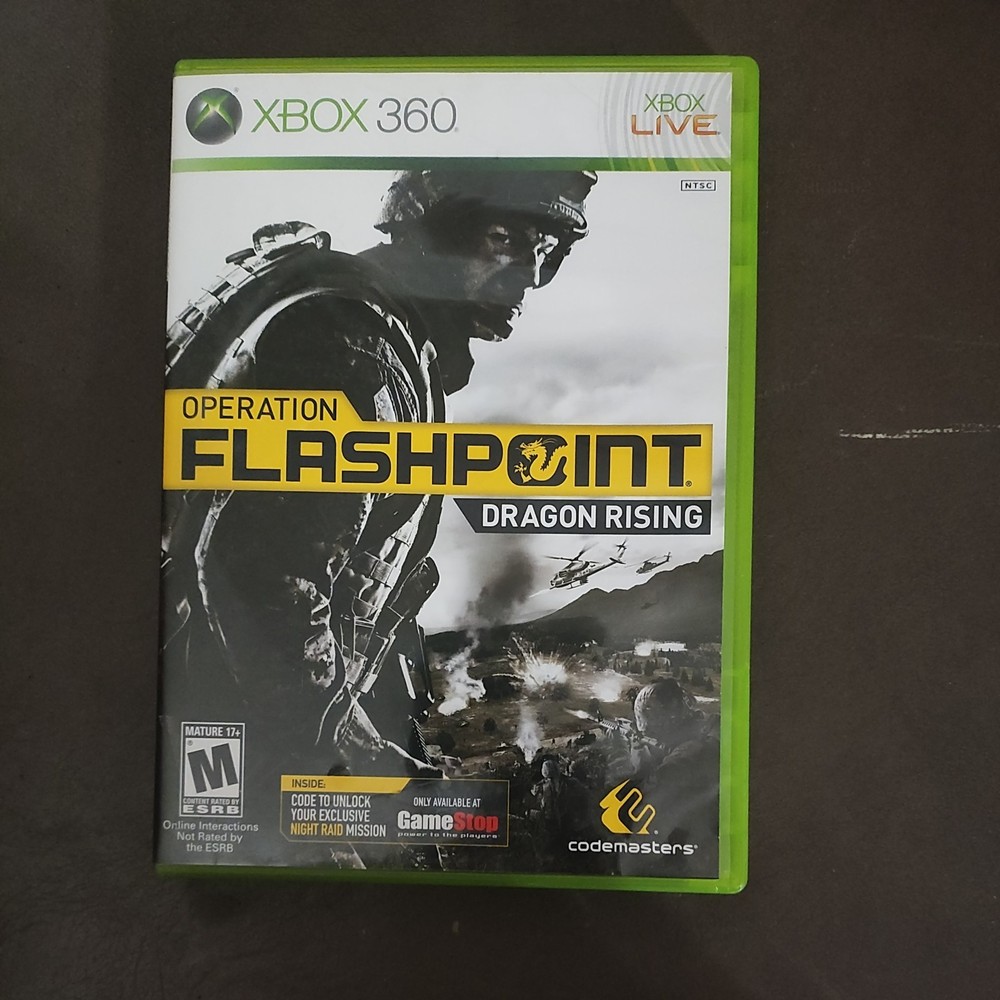Operation Flashpoint: Dragon Rising Xbox 360 Complete in Box CIB Tested