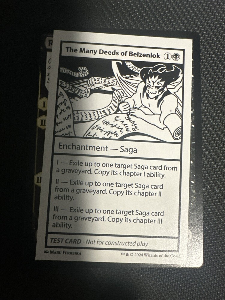 MTG Mystery Booster 2 Play-Test Card The Many Deeds Of Belzenlok