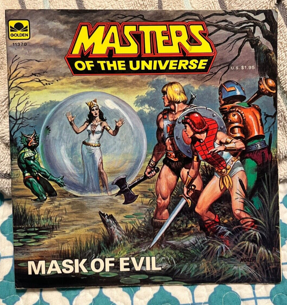Masters of the Universe Mask Of Evil He-Man 1984 Vintage Golden Book Paperback