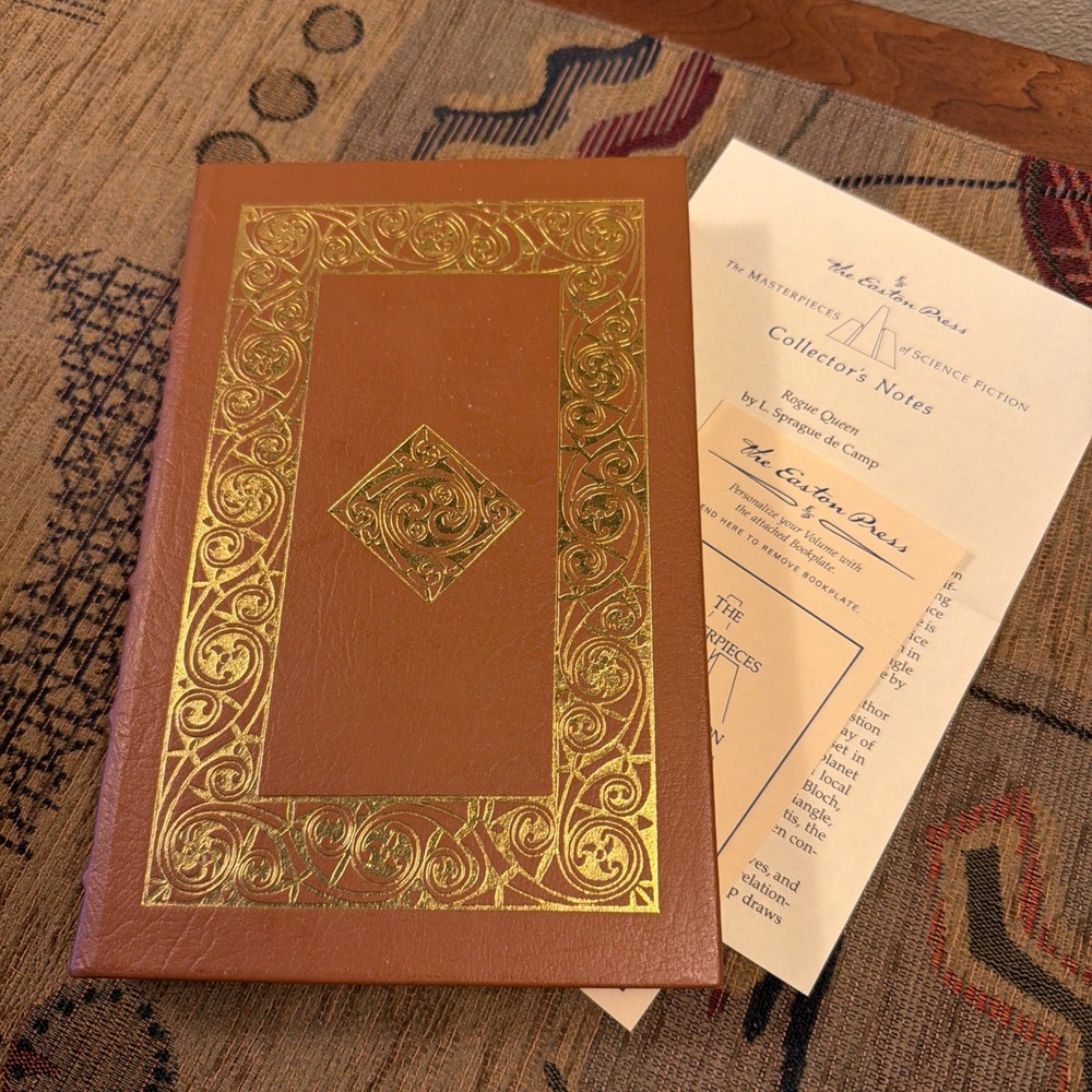 Rogue Queen by L. Sprague de Camp - Easton Press w/Notes