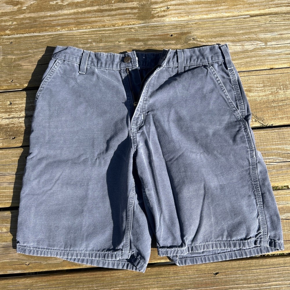 Carhartt Men's Shorts 34 Original Fit Canvas Carpenter Utility B203 BLS