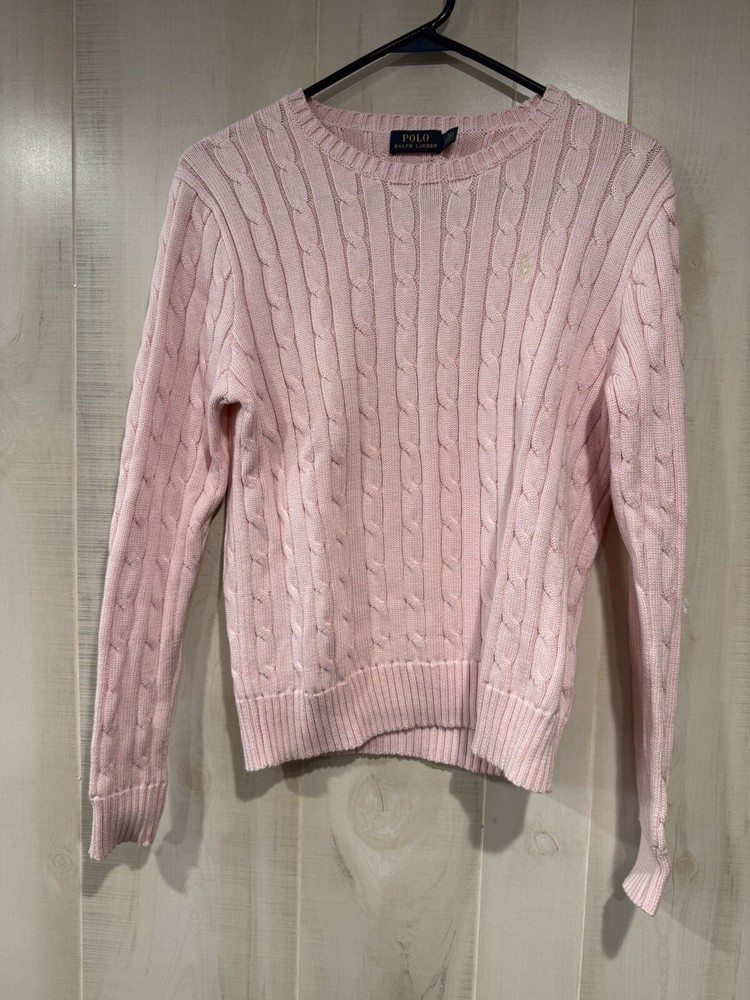 Ralph Lauren Women L Pink Sweater