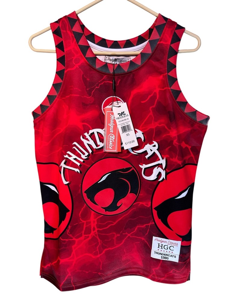 Headgear Classics Red Lightning Thundercats #0 Jersey Size X Small NWT