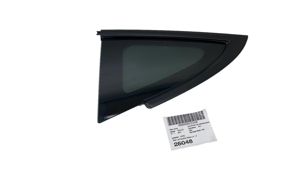 21-23 Tesla Model 3 Left Rear Quarter Glass Window OEM 1514978-00-C