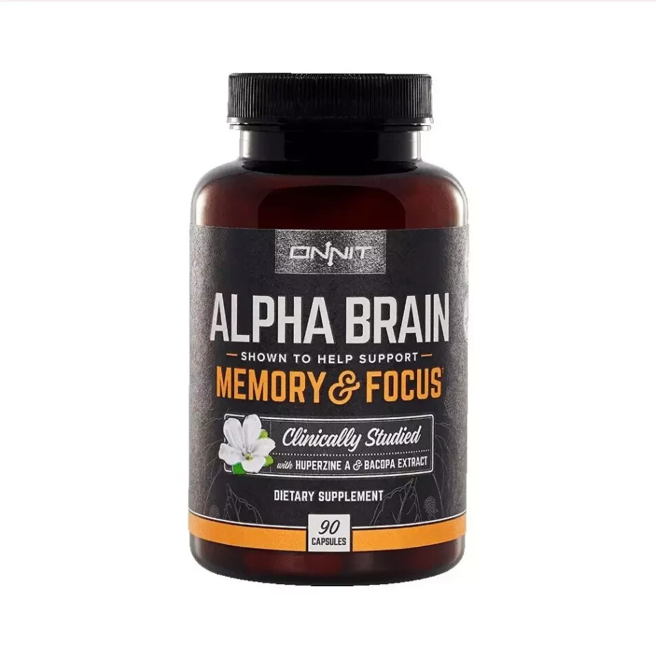 Onnit Alpha Brain 90 Capsules for Memory Focus Clarity Boost  